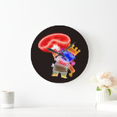 Neon Pizza Pie Clock Grote Klok (Huis)