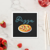 Neon Pizza Sign Servetten (Insitu)