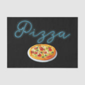 Neon Pizza Sign Tissuepapier (Voorkant)