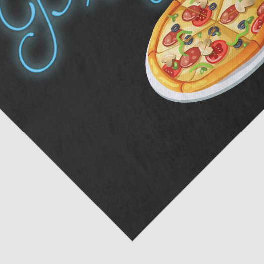 Neon Pizza Sign Tissuepapier (Detail)