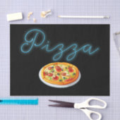 Neon Pizza Sign Tissuepapier (Craft)