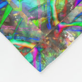 Neon plaid fleece deken (Hoek)