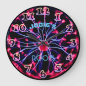 Neon Plasmabal - Persoonlijke speelkamer Grote Klok (Voorkant)