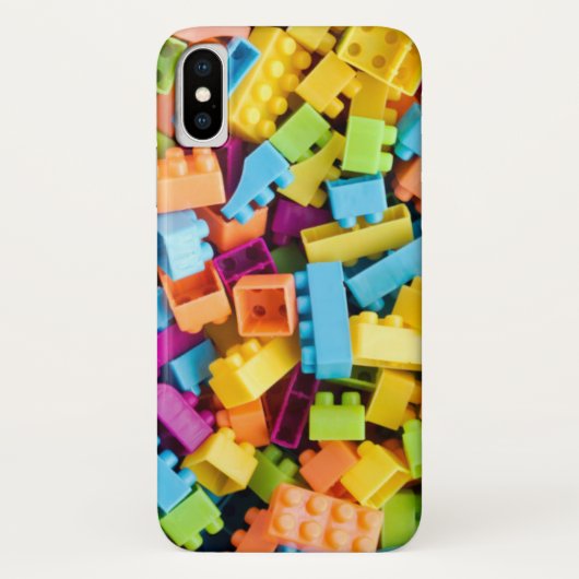 Neon Plastic bouwblokken Case-Mate iPhone Case (Achterkant)