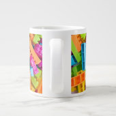 Neon Plastic bouwblokken Grote Koffiekop (Achterkant)