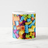 Neon Plastic bouwblokken Grote Koffiekop (Voorkant)