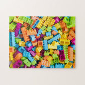Neon Plastic bouwblokken Legpuzzel (Horizontaal)