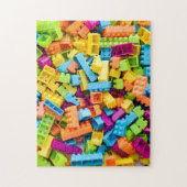 Neon Plastic bouwblokken Legpuzzel (Verticaal)
