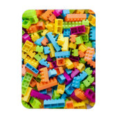 Neon Plastic bouwblokken Magneet (Verticaal)