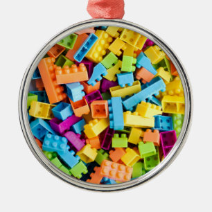 Neon Plastic bouwblokken Metalen Ornament