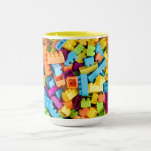 Neon Plastic bouwblokken Mok (Midden)