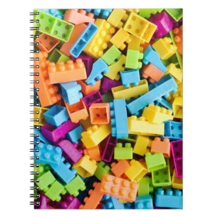 Neon Plastic bouwblokken Notitieboek