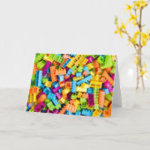 Neon Plastic Building Blocks Kaart (Gele Bloem)