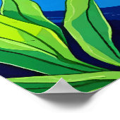 Neon Platypus Onderwater Splash - Kleurrijke Aussi Poster (Hoek)