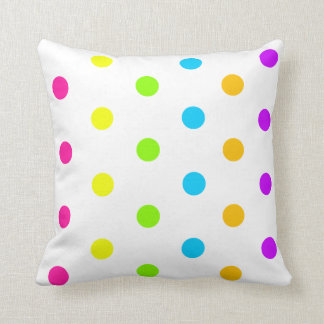 Neon Polka Dot Pillow Kussen