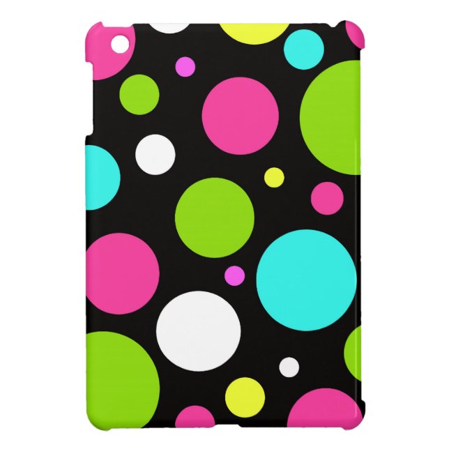 Neon Polka Dots iPad mini Case (Achterkant)