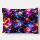 Neon Polygoon Abstract met Explosies Etui (Achterkant)