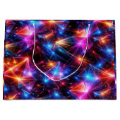 Neon Polygoon Abstract met Explosies Groot Cadeauzakje (Voorkant)