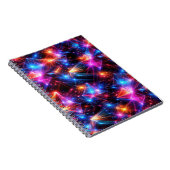 Neon Polygoon Abstract met Explosies Notitieboek (Rechterzijde)