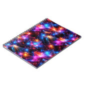 Neon Polygoon Abstract met Explosies Notitieboek (Linkerzijde)