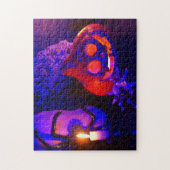 Neon pompoenen legpuzzel (Verticaal)