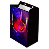 Neon pompoenen medium cadeauzakje (Achterkant Gekanteld)