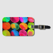 Neon Pop art Bagagelabel (Voorkant (horizontaal))