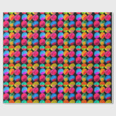 Neon Pop art Cadeaupapier (Vlak)
