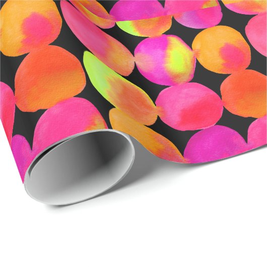 Neon Pop art Cadeaupapier (Rol Hoek)