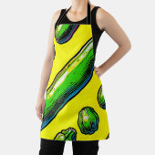 Neon Pop Art Courgettepatroon Schort (Insitu)