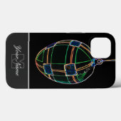 Neon-Pop-Art Happy Easter Egg met Monogram! Hoesje (Achterkant (horizontaal))