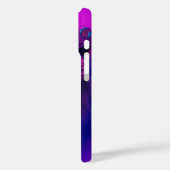 Neon Pop Art Leeuw met Blauwe Zonnebril Case-Mate iPhone Case (Achterkant / Links)