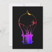 Neon Pop Art Light Bulb Idee Bedankkaart (Voorkant)
