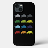 Neon Pop Art Retro Turtle Animal Gift Idee
