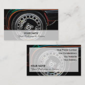 Neon pop-art voor turbotuningexperts visitekaartje (Voorkant / Achterkant)