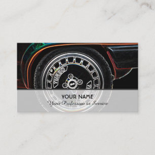 Neon pop-art voor turbotuningexperts visitekaartje