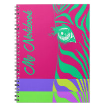 Neon Pop Art Zebra Patroon Glam