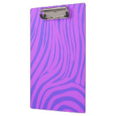 Neon Pop Art Zebra Patroon Klembord (Links)