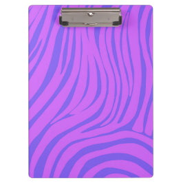 Neon Pop Art Zebra Patroon Klembord