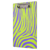 Neon Pop Art Zebra Patroon Klembord (Links)