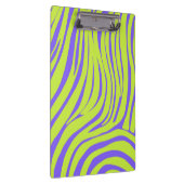 Neon Pop Art Zebra Patroon Klembord (Rechts)