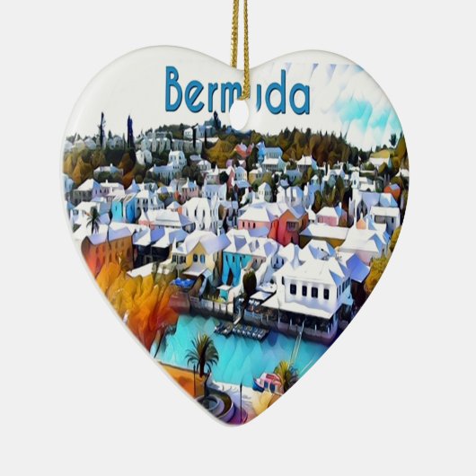 Neon Pop Bermuda Keramisch Ornament (Rechts)