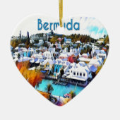 Neon Pop Bermuda Keramisch Ornament (Voorkant)