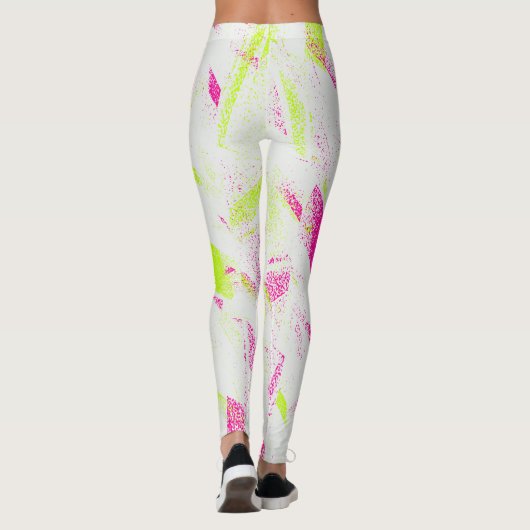 Neon Pop Chaos Leggings – Bold Abstract Street Vib (Achterkant)