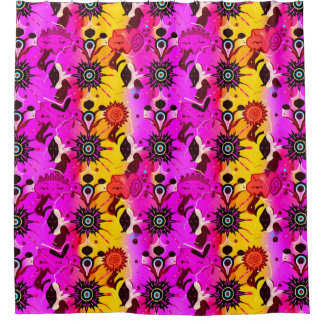 Neon Pop Cultuur Douchegordijn