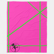 Neon Pop Kleurroze en groene strepen 80s Retro