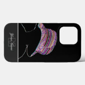 Neon-Pop-Kunst kindkleurrijk pet met Monogram! Case-Mate iPhone Case (Achterkant (horizontaal))