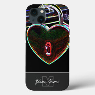 Neon-Pop-Kunst zwaar hartverwarmend Monogram! Case-Mate iPhone Case