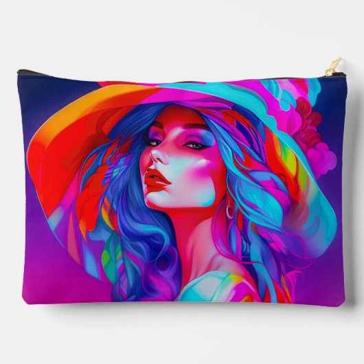 Neon Pop kunstportret Etui (Achterkant)