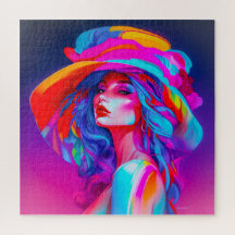 Neon Pop kunstportret